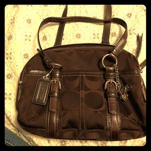 Authentic signature Coach Purse brown with charms